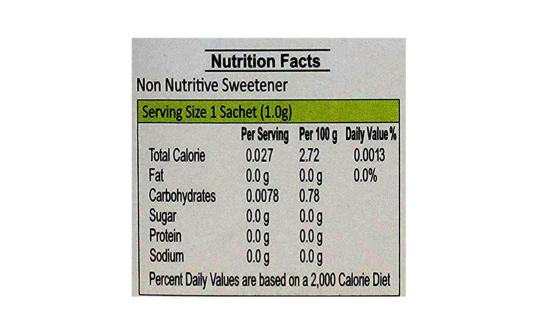 Stevi0cal All Natural Stevia Sweetener   Pack  50 grams